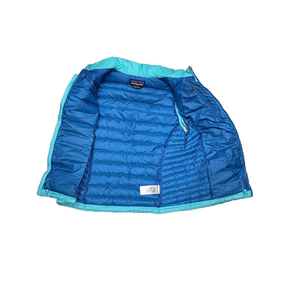 Patagonia Down Sweater Puffer Vest Full Zip Quilted Blue Medium A004000 - Picture 8 of 12